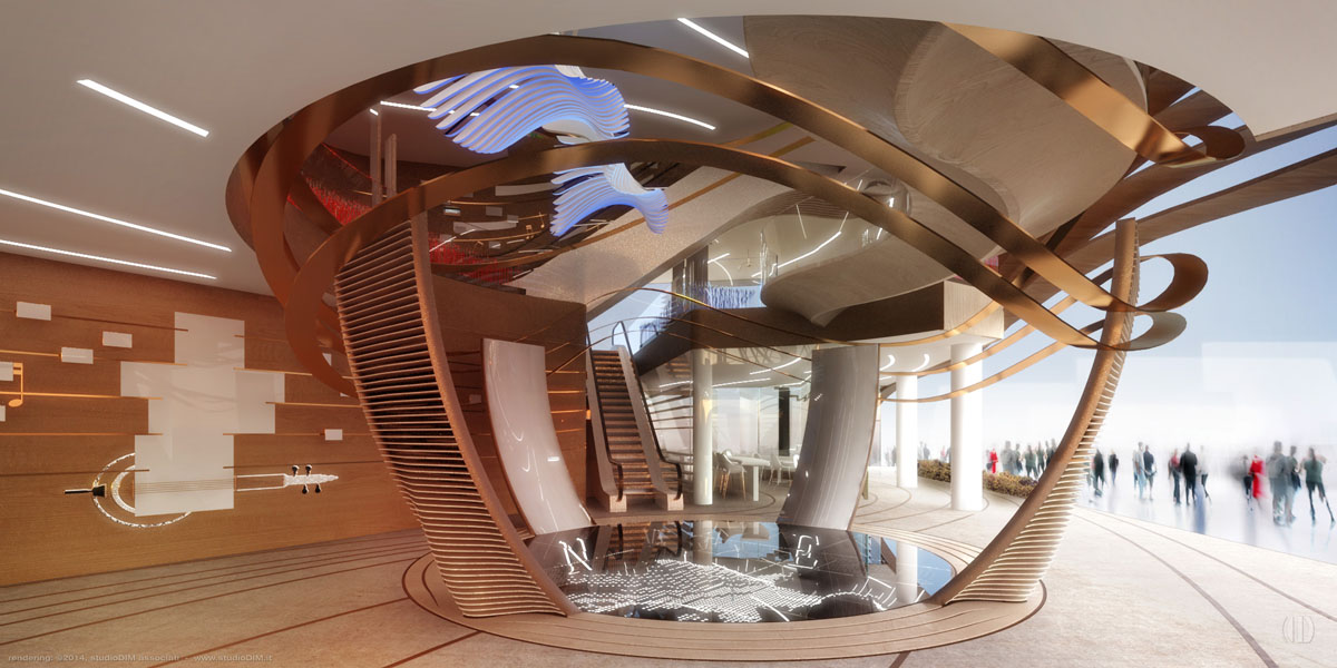 rendering of Pavillon of Azerbaijan for Expo 2015 in Milan .IT - designed by Simmetrico Network / Arassociati, Milan .IT